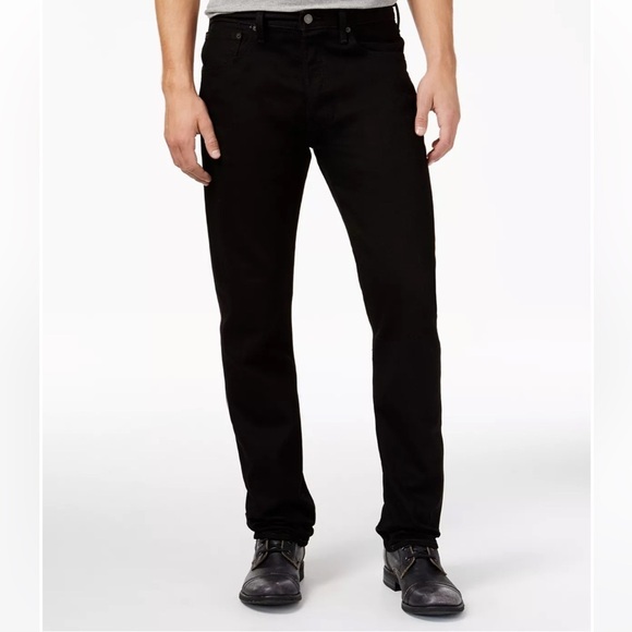 Levis Men's 501® Original Fit Button Fly Stretch Jeans Black Size 42x 31 - Picture 4 of 11